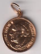 Juan Pablo II. Medalla (2,2) Dorada. R/ JUbilaeun REdemptionis, 1983