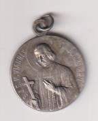 El Santo Cura de Ars. Juan María Vianney. Medalla (2 cms.) R/ Pío XI