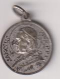 SAnctvs Pivs P P X. Medalla (AE. 2 Cms.) R/ Vista de la Plaza de San pedro
