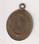 N. S. de los Dolores. Medalla (AE. 2 cms.)  R/ Murió por Nosotros. Crucificado. Siglo XIX
