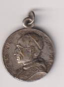 Pío XII. PONT. MAX. Medalla (1,8 cms.) R/ Año SAnto 1950