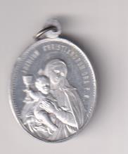Auxilium Christianorum  Ora P.N. Medalla (AL. 2,7 Cms.) R/ Fundator Congr. Pretiosissimi Sanguinis.
