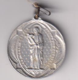San Luis Gonzaga Ruega por Nosotros. Medalla (AL. 3,3 cms.) R/  Inmaculada Concepción