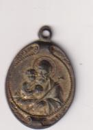 San José. Medalla (AE 22 mms.) Dorado. Siglo XIX