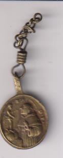 San Francisco de Asís. Medalla (AE 20 mms.) R/ San Antonio de Padua. Siglo XVII