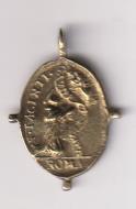 San jacinto de Cracovia. Medalla (AE 22 mms. ) R/ Inmaculada. Siglo XVII-XVIII