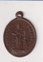 Nra. Sra. del Carmen. Medalla (AE 23 mms.) R/ Nra. Sra. del Rosario. Siglo XIX