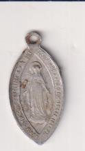 Inmaculada. Medalla (AL 26 mms. R/ Escudo de María. Siglo XIX-XX