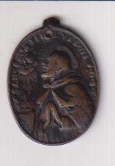 San Juan de Mata. Medalla (AE 30 mms.) R/ San Félix de Valois. Siglo XVII
