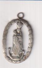 Virgen. Medalla troquelada (AR 25 mm.) Siglo XIX