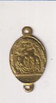 Sepulcro de Jesucristo. Medalla de Rosario Servita. (AE 18 mm.) R/mater Dolorosa. Siglo XIX