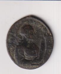 Santa Bárbara. Medalla (AE 30 mm.) R/Virgen