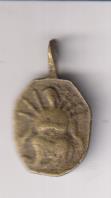 Dolorosa. medalla (AE 17 mm.) R/Cruz y lanzas. Siglo XVII