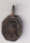 Santa Rosa Vir. medalla (AE 18 mm.) R/Virgen del Carmen. Siglo XVIII