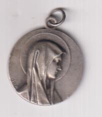 Santa Bernadette. Medalla (AR 26 mm.) R/Virgen de Lourdes