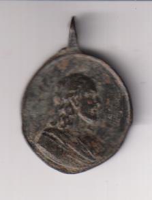 Jesús. medalla (AE 30 mm.) R/Bustos enfrentados de pedro y pablo, Exergo: Roma. Siglo XVII