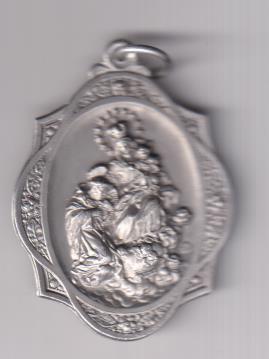 Cofradía y Asociación del Rosario perpetuo. Medalla (AL 47 mm) R/Rosario y escudo