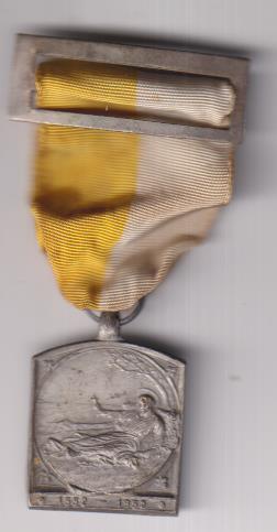 S. Francisco Javier. 1552-1952. Medalla (AE Plateado 28 mm.) R/Castillo de Javier. Con cinta