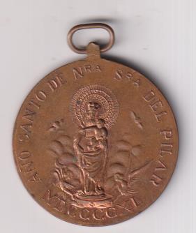 Primer Congreso Mariano Sevilla 1940. Medalla (AE 42 mm.) Año Santo N.S. del Pilar