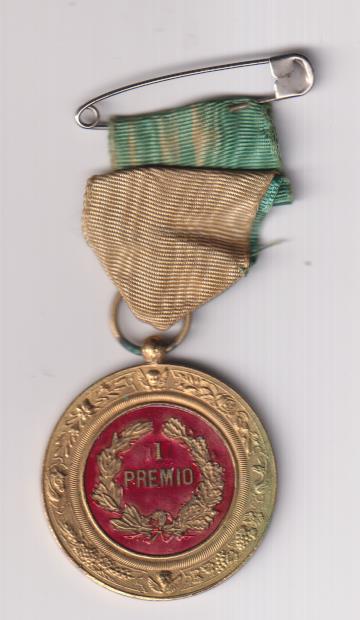 Antigua Medalla de Premio. Colegio Ntra. Sra. del Carmen. Utrera (AE 40 mm.) 