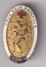 Insignia de Alfiler (32 mm.) Cruz Roja Española Socorrista