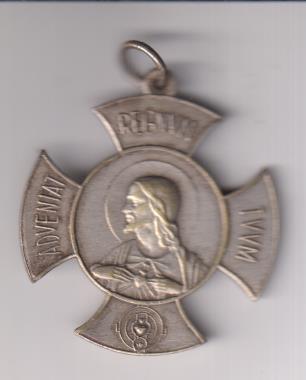 Corazón de Jesús. Medalla (AE 45 mm.) R/Corazón de maría. Apostolado de la oración