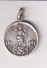 Arcángel San Rafael. Medalla (AR 20 mm.) Siglo XIX