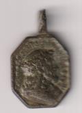 Jesús. Medalla Anepígrafa. R/ Virgen. (AE 22 mms) Siglo XVII-XVIII