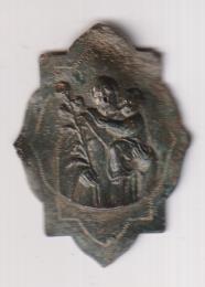 San José. Medalla o Adorno. (38x28 mms.) R/ Liso. Siglo XVIII-XIX