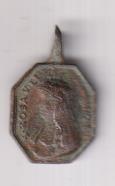 Santa Rosa de Lima. Medalla (AE 18 mms.) R/ San Pío V. Siglo XVII