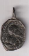 Virgen de Belén. medalla (AE 20 mms.) R/ San Jerónimo. Siglo XVII-XVIII