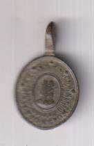 San Juan Nepomuceno. Medalla (AE 19 mms.) R/ Objeto dentro de círculo. Ley: L.S.IO.NEPOM.