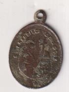 San Francisco de Asis Medalla (AE 24 mms.) R/ San antonio de padua. Siglo XIX