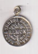 Medalla Nominativa. (Ar dorada 18 mms.) R/Nació el 4 de Febrero de 1869