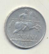 Estado Español. 10 Céntimos. Aluminio. 1953
