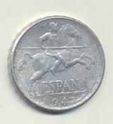 Estado Español. 10 Céntimos. Aluminio. 1945