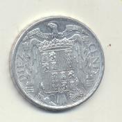 Estado Español. 10 Céntimos. Aluminio. 1945