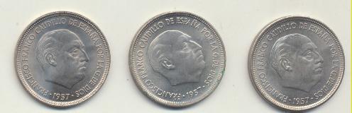 Estado Español. 5 Pesetas 1957 * 19-68. SC