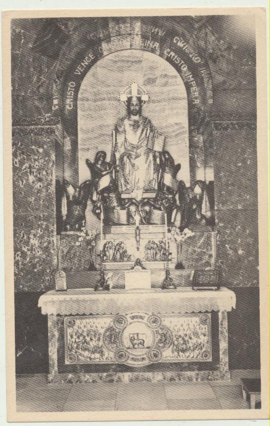 Altar de Cristo Rey, de la Capilla votiva del Monumento del Sagrado Corazón. San Juan de Aznalfarache 1919
