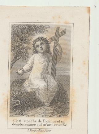 Estampa Francesa (7,5x5) Grabado p.p. Siglo XIX