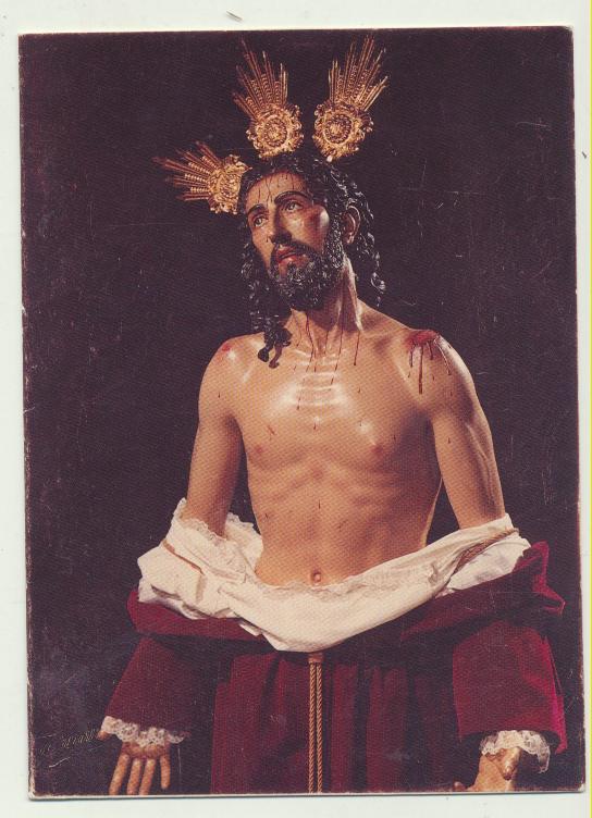 Estampa (12x8, 5) Ntro. P. Jesús despojado de sus vestiduras. Parroquia del Sagrario Sevilla 1990