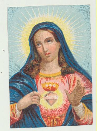 Estampa (8,5x5, 5) El Corazón de María. Siglo XIX-XX