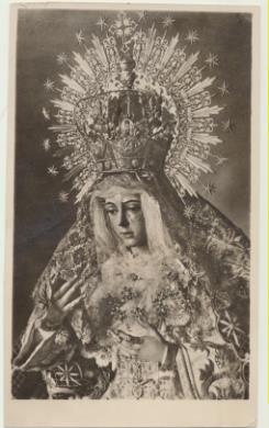 Virgen de La Esperanza Macarena. Fotografía (13.5x8)