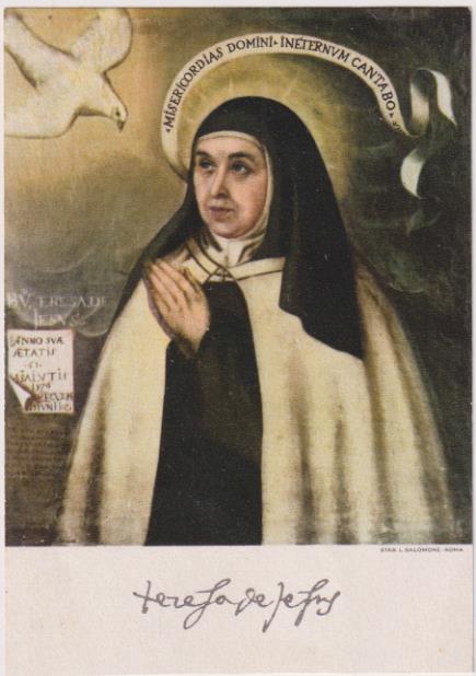 Estampa Italiana (11x7, 5) Teresa de Jesús