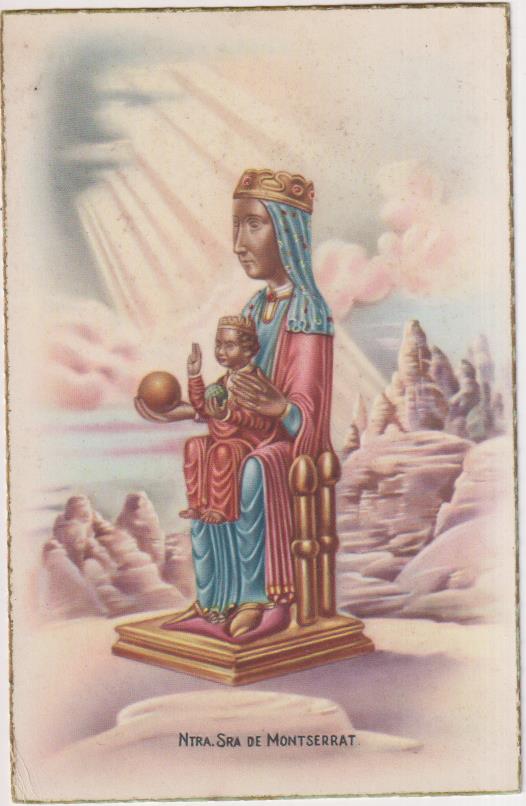 Postal. Ntra. Sra. de Montserrat. Sin usar
