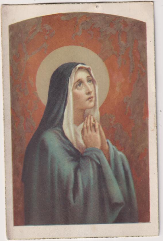 Postal. Virgen. Al dorso: pompeyana