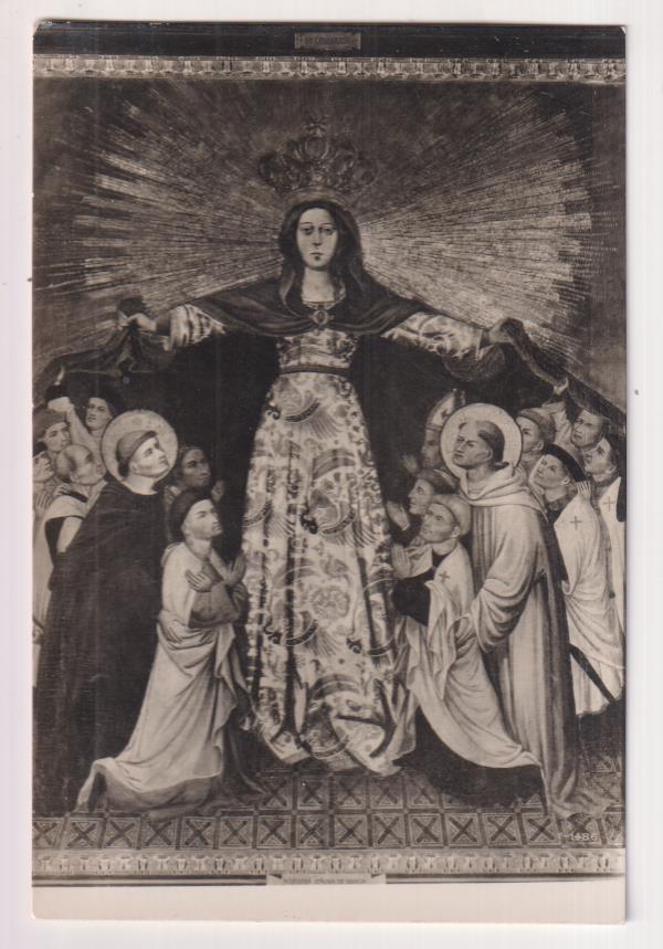 Foto Postal. Museo del prado. Nuestra Sra. de Gracia y los Grandes maestros de Montesa. VIII Centenario de San Bernardo (1153-1953) Poblet