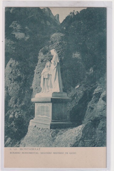 Montserrat. Rosario Monumental. Segundo Misterio de Gozo. LB. Anterior a 1905. Sin usar