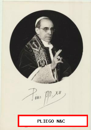Pio XII. Al dorso escrito Bendita