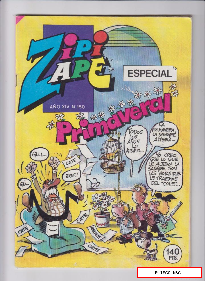 Zipi y zape especial nº 150. Primaveral. 1ª edición bruguera 1985